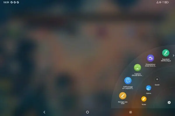 Un raccourci bien pratique sur la tablette autonome de XP-pen