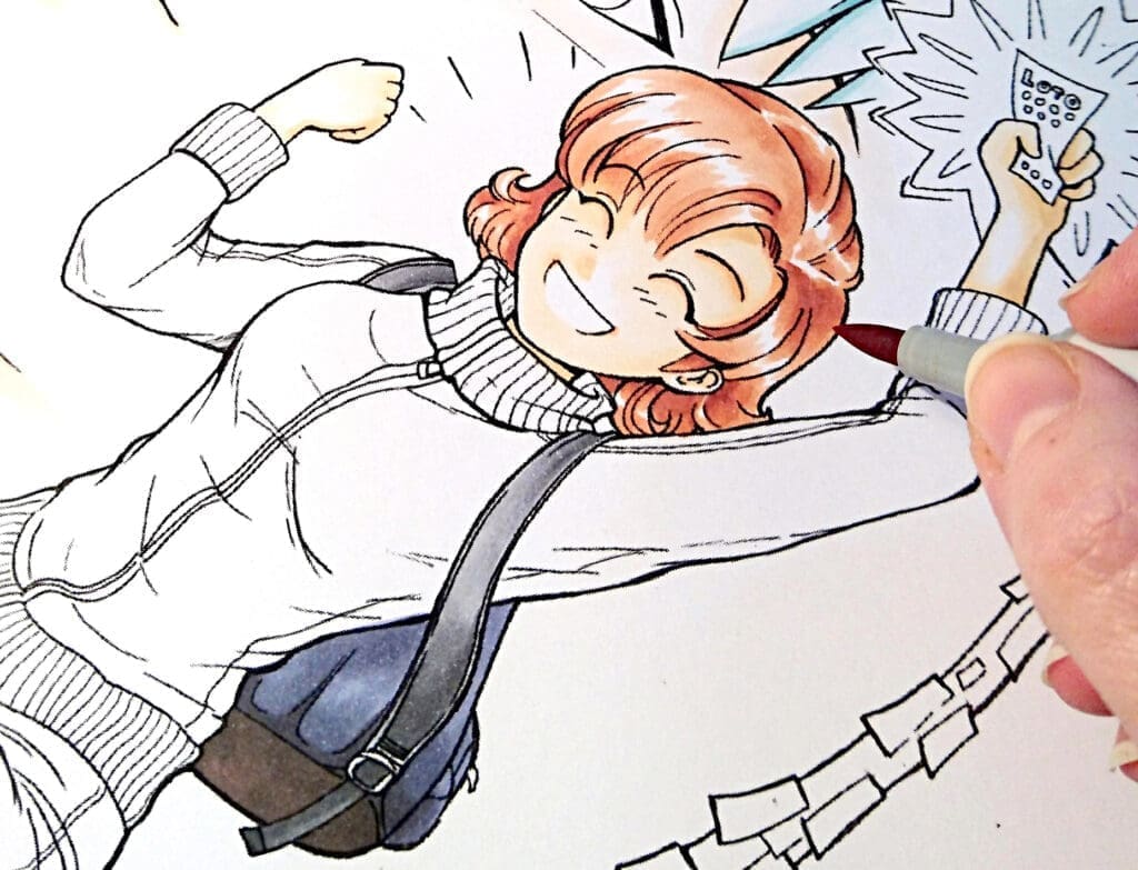 Choisir le bon papier pour marqueurs à alcool kuru dessin manga 42