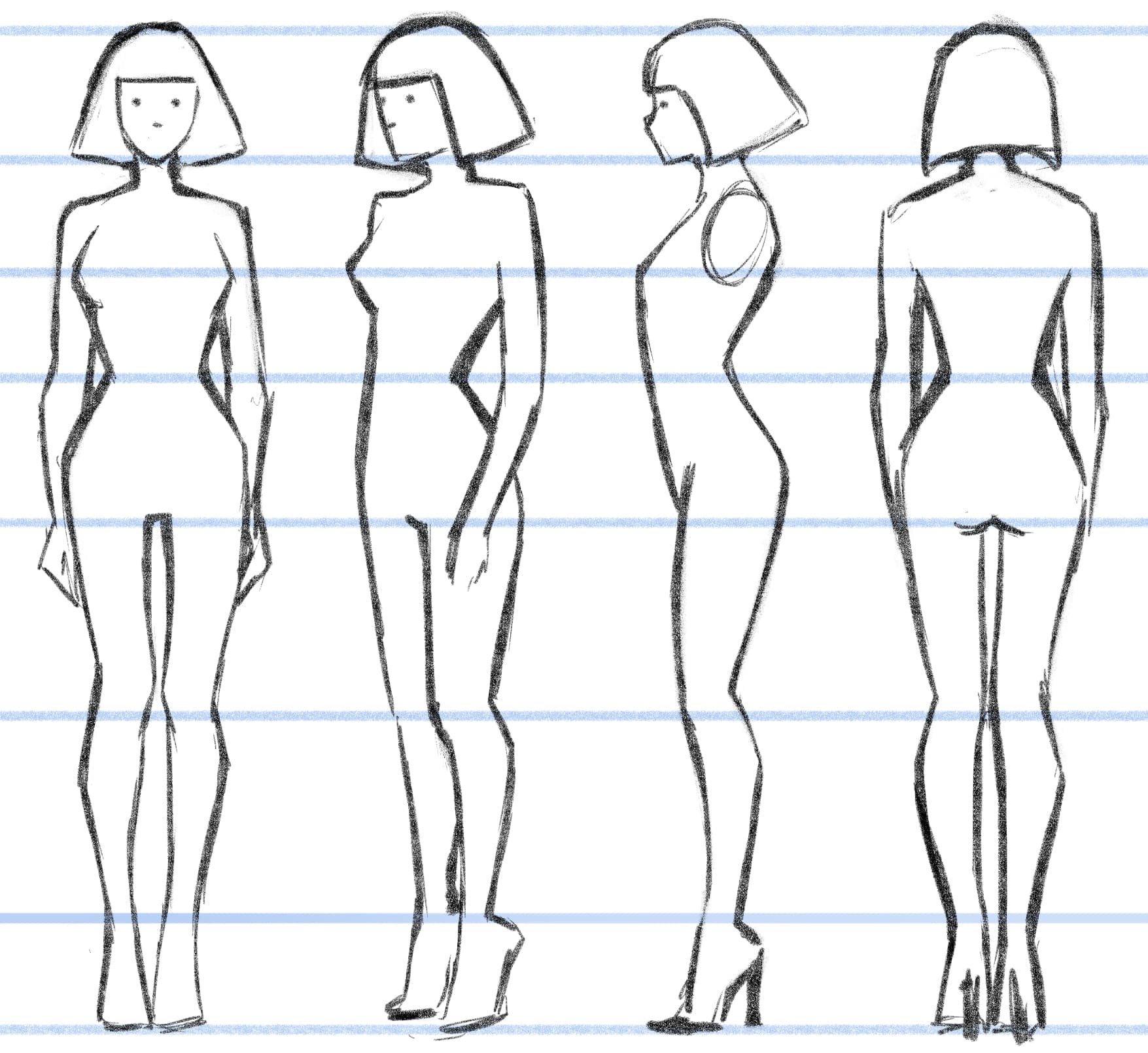 Turn around character design