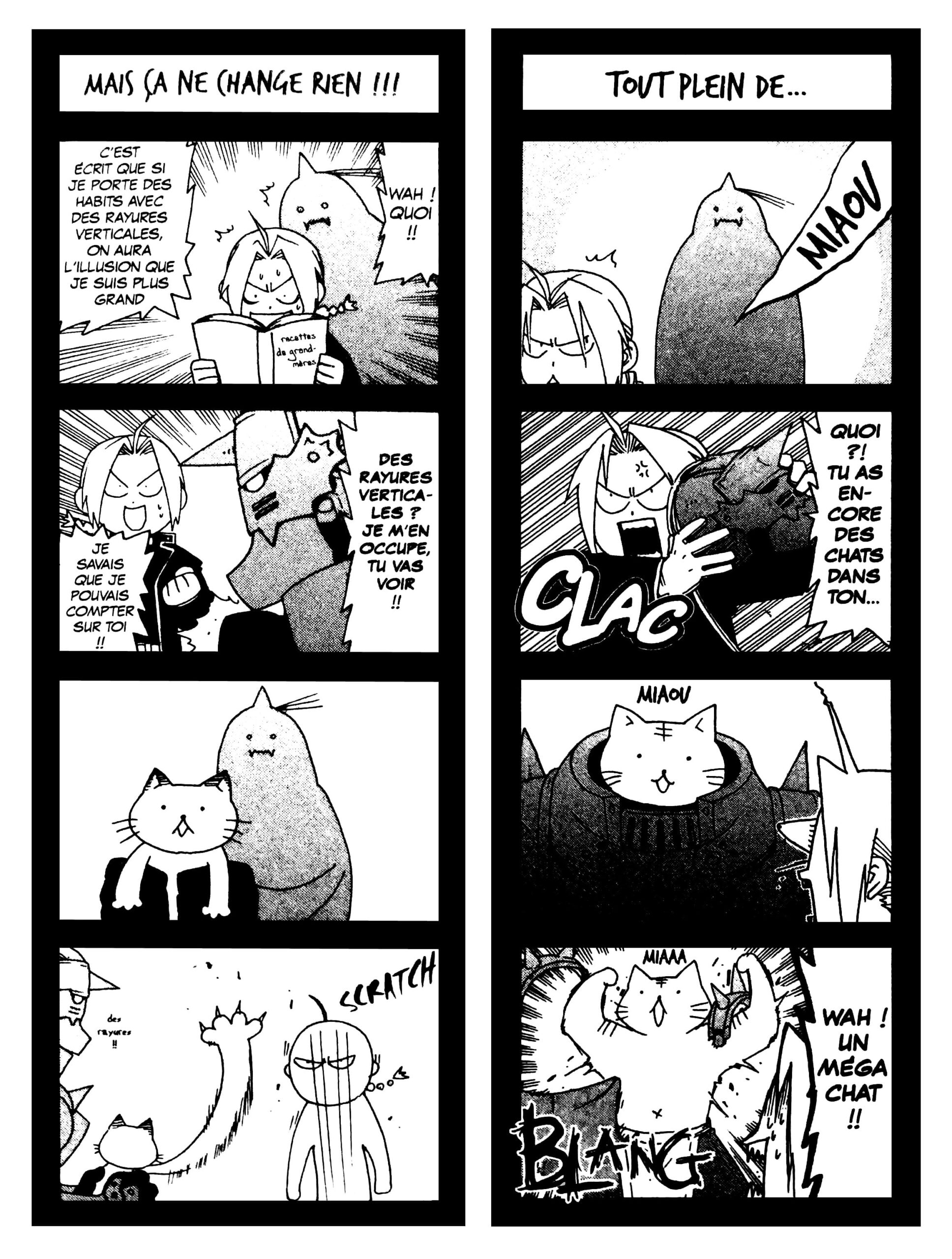 Exemple de yonkoma avec Fullmetal Alchemist