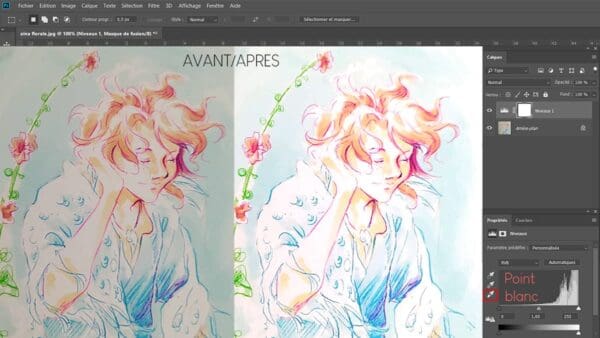 Retoucher une page de BD couleur avec Photoshop