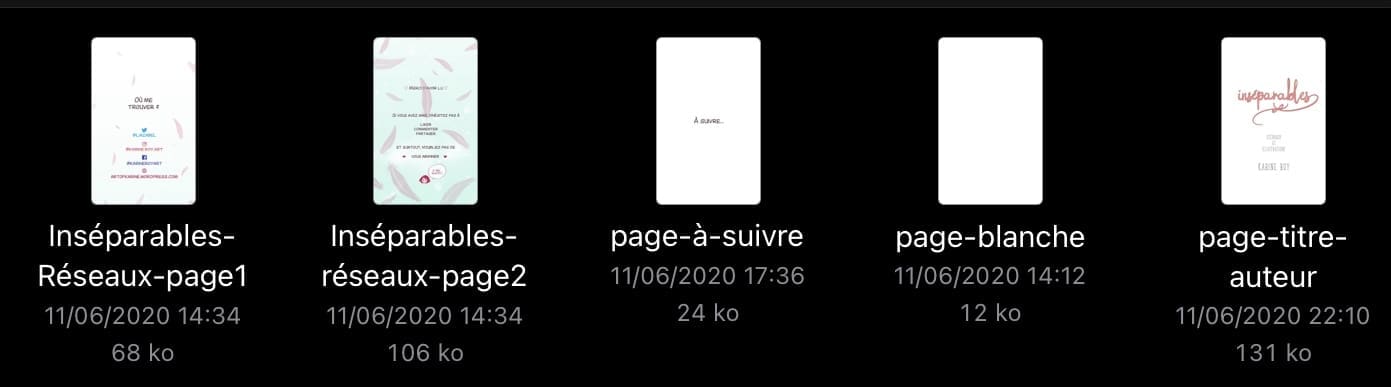 Pages récurrentes format webtoon