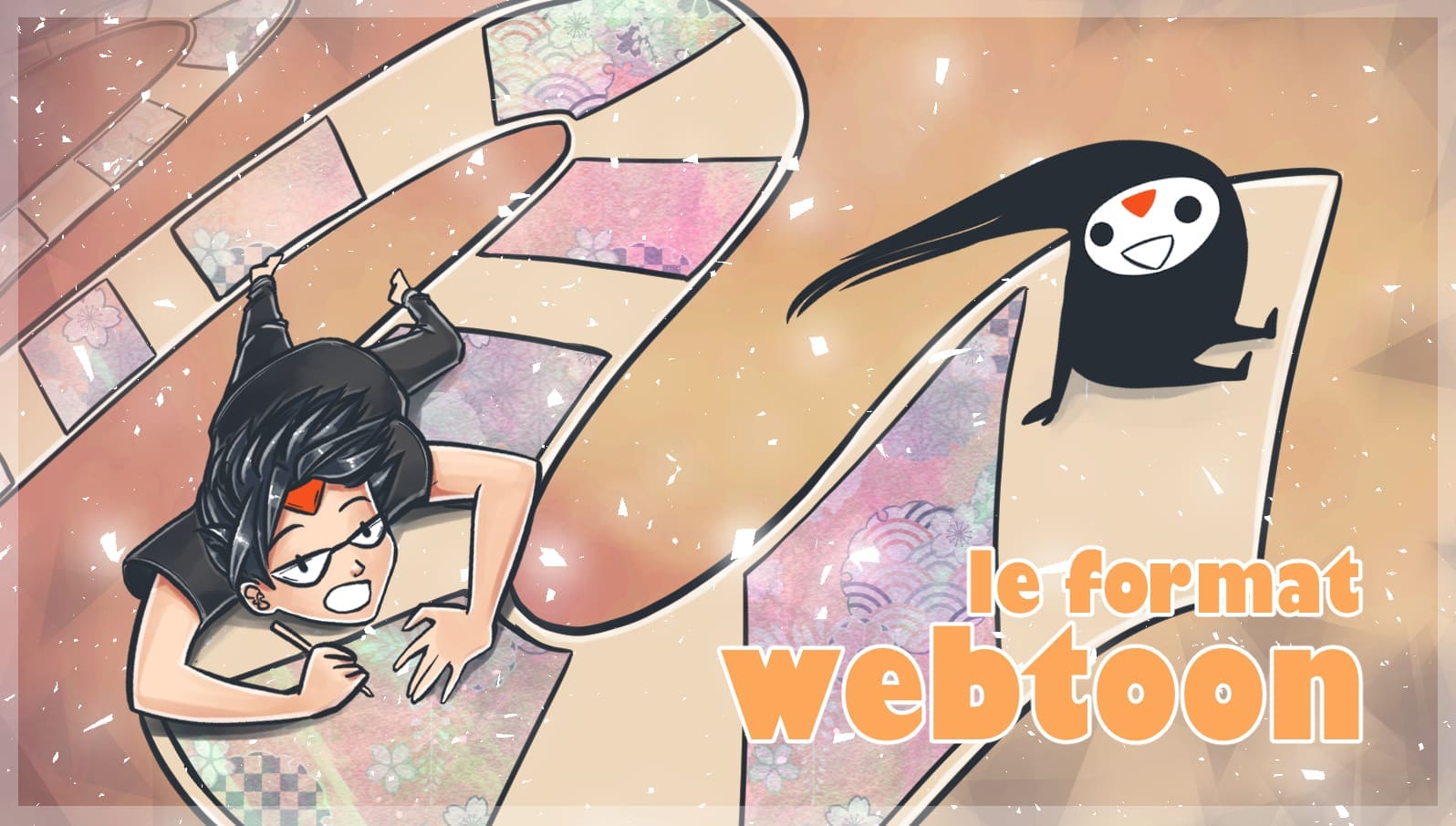 Format webtoon illustration