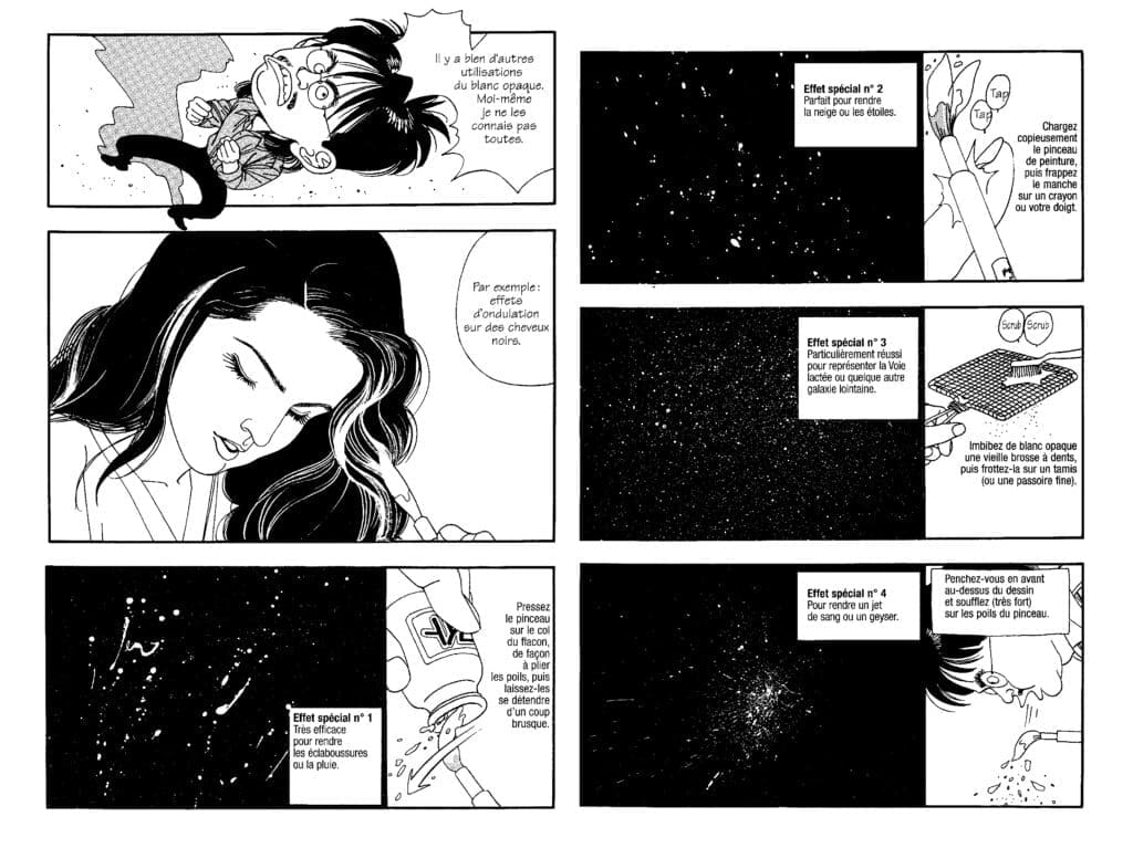 effets encre blanche, blanc opaque, manga, mangaka, ryo toudo, le dessin de manga