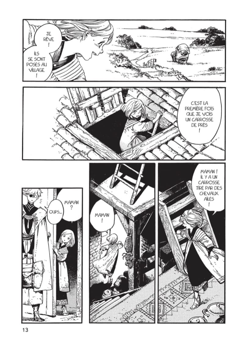 Composition : planche de l’Atelier des Sorciers, Kamome Shirahama