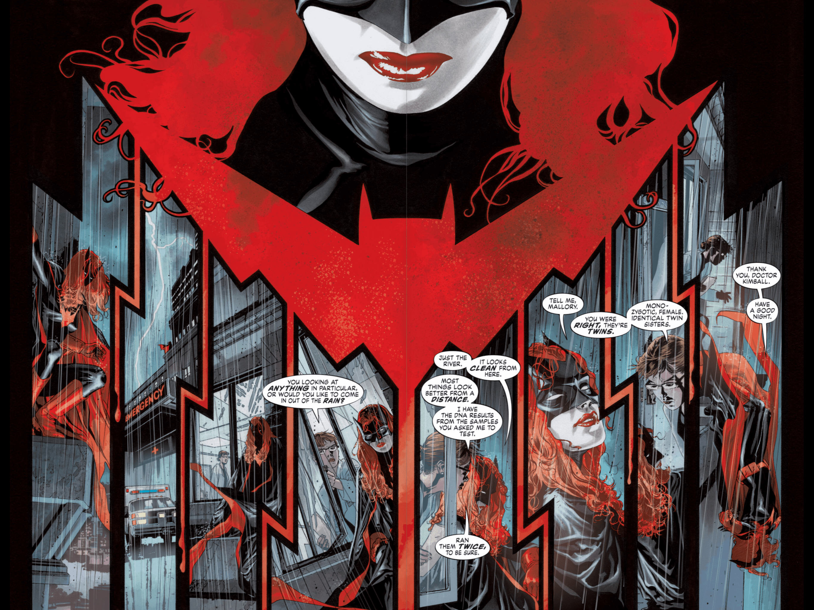 Composition : Batwoman de Greg Rucka et JH William III