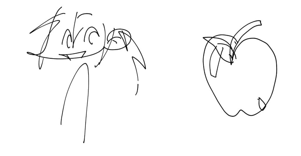 exercice dessiner sans regarder exemple