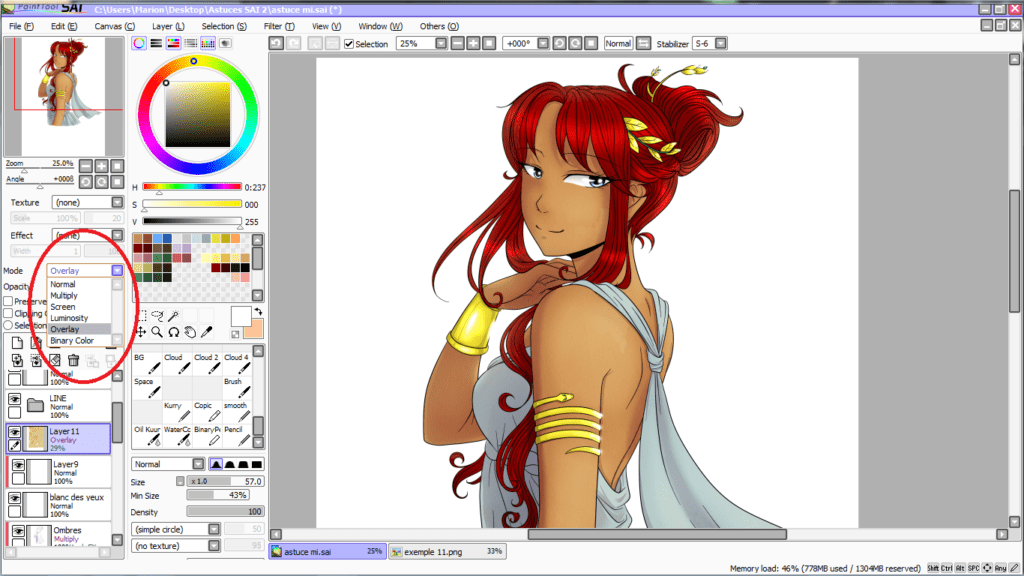 5 astuces sur Paint Tool SAI