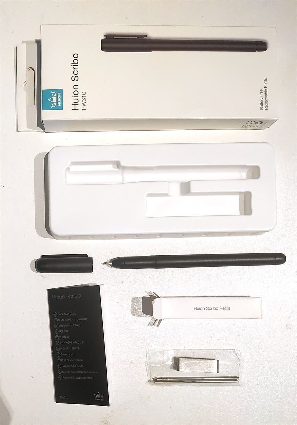 unboxing du stylo-stylet Scribo PW310 de chez Huion