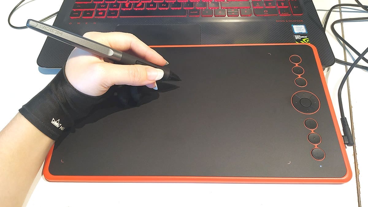 test de la tablette graphique huionH320M