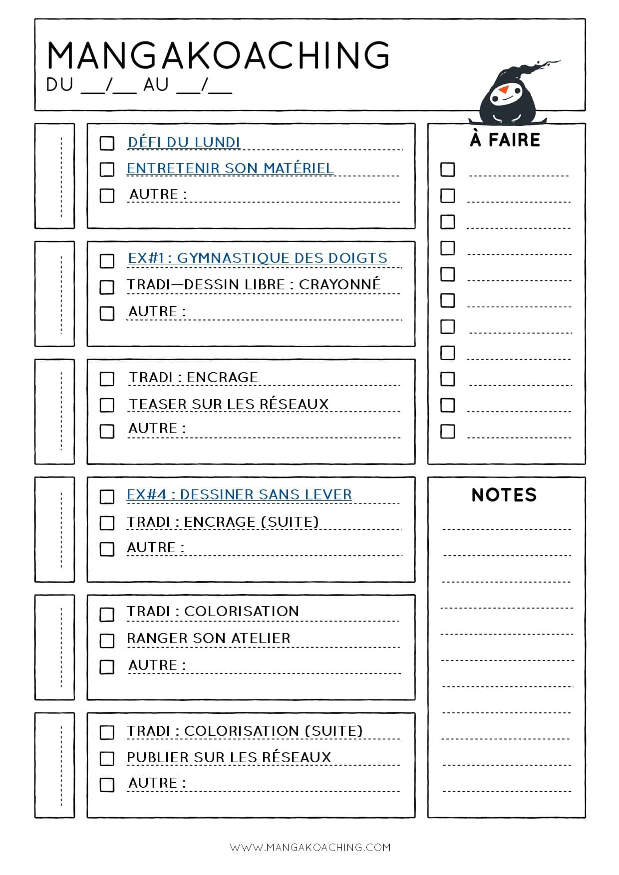 planning de coaching 1