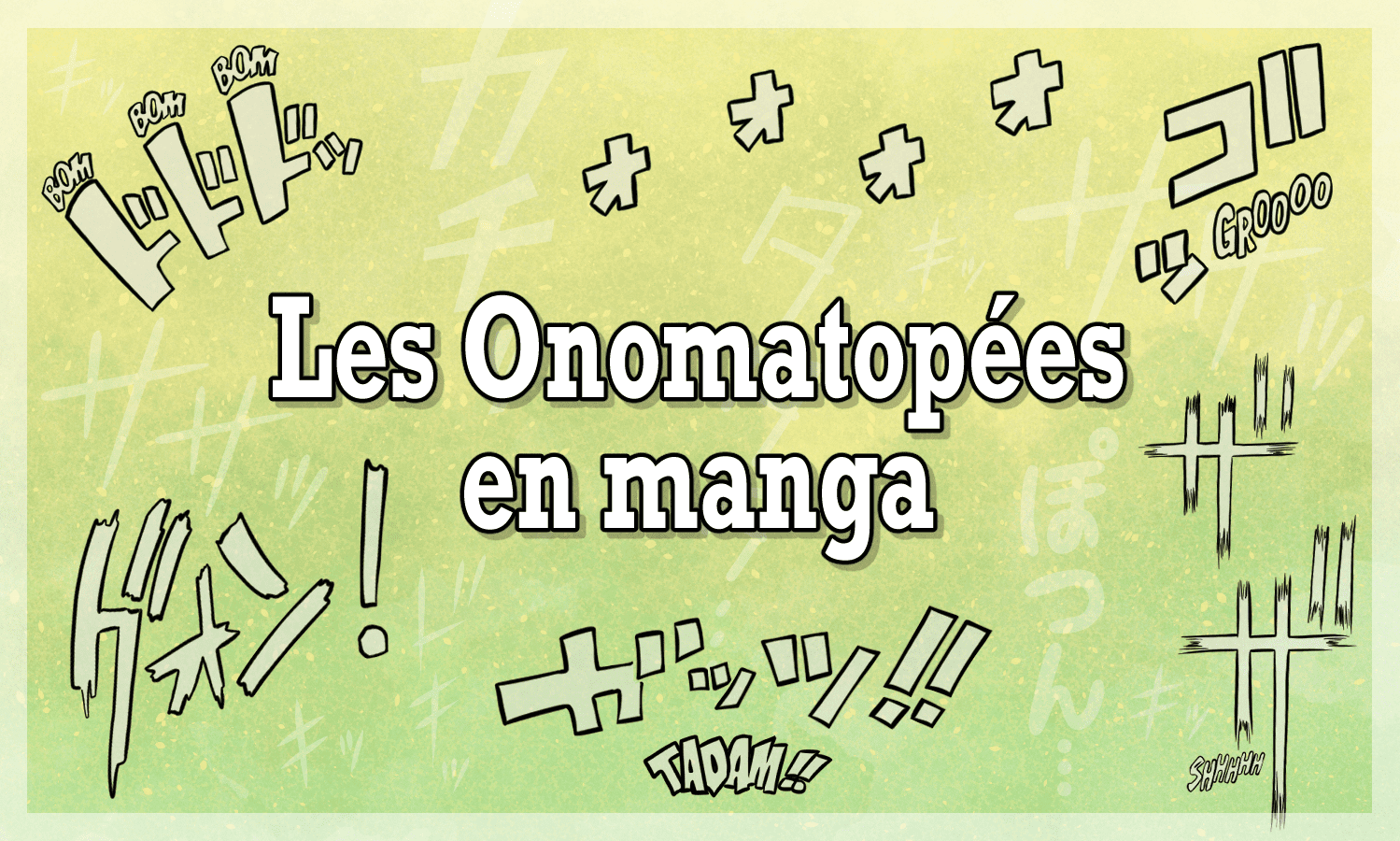 Les onomatopées en manga