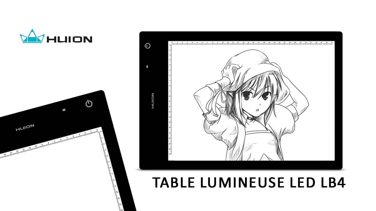 Test : La table lumineuse HUION LB4 LED - Le Mangakoaching