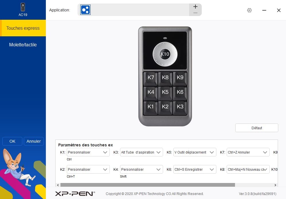 Pilote XP-PEN Télécommande AC19