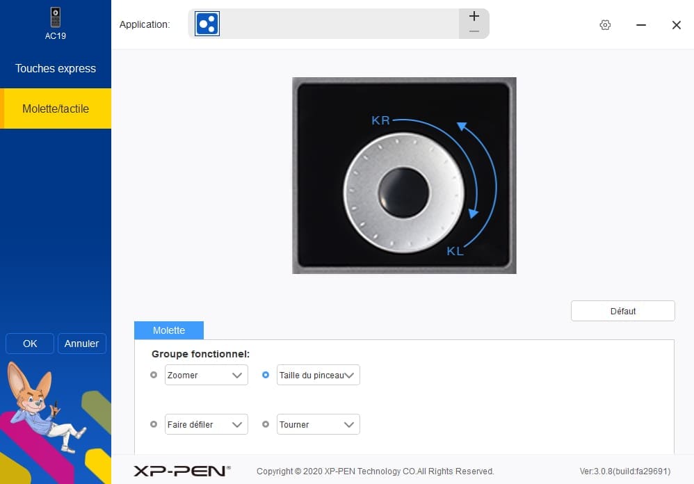 Pilote XP-PEN Télécommande AC19