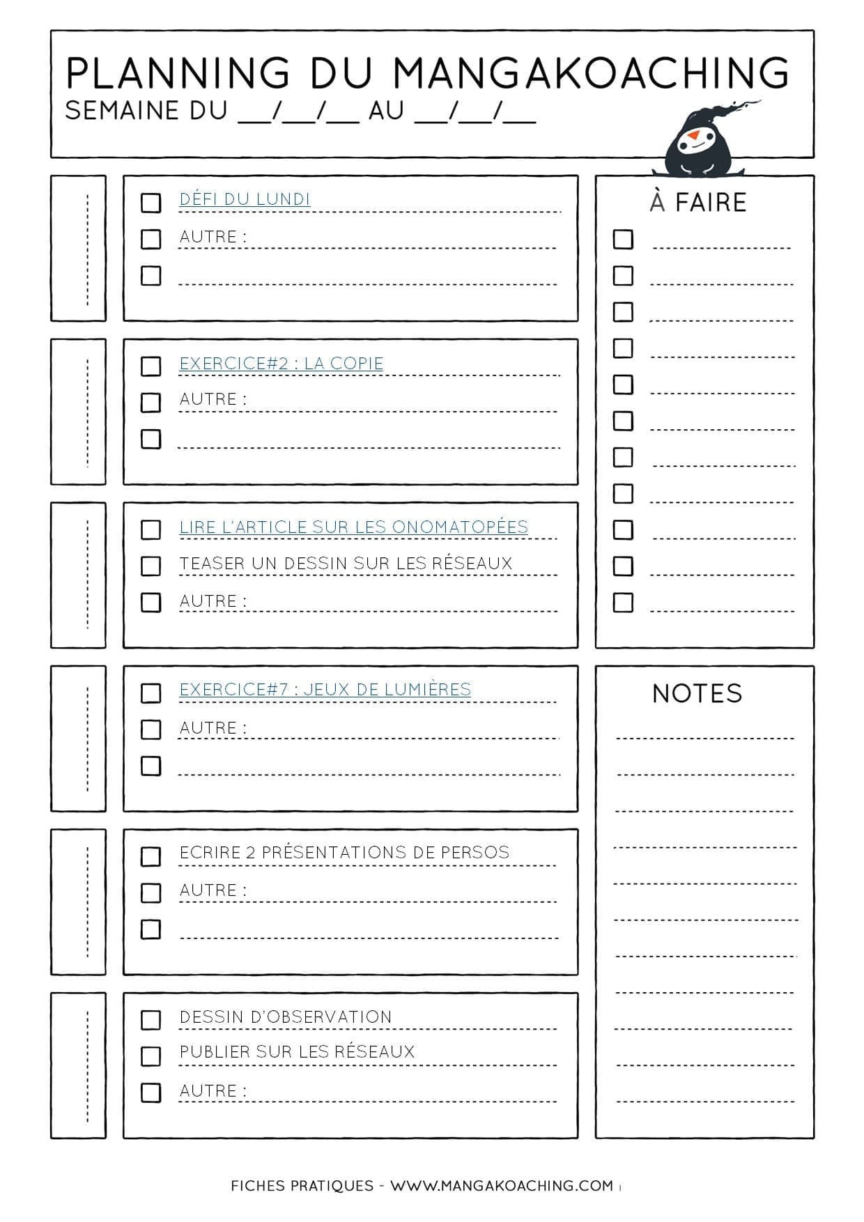 planning de mangakoaching 13