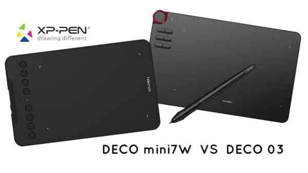 Comparatif : XP-PEN Deco mini7W VS XP-PEN Deco 03