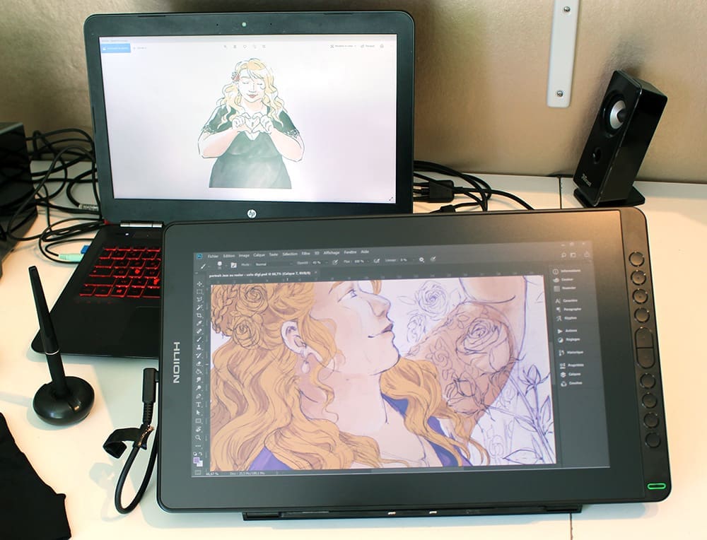 La tablette graphique à écran Kamvas 16 (2021) de chez Huion