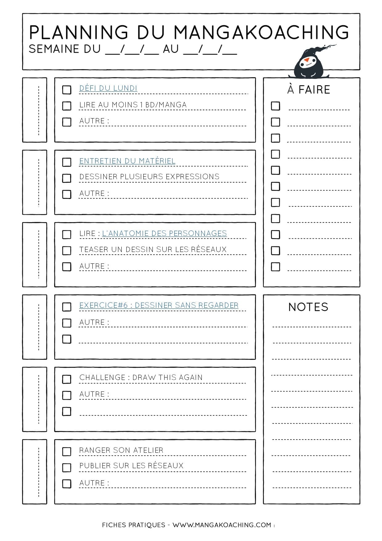 planning de coaching 21