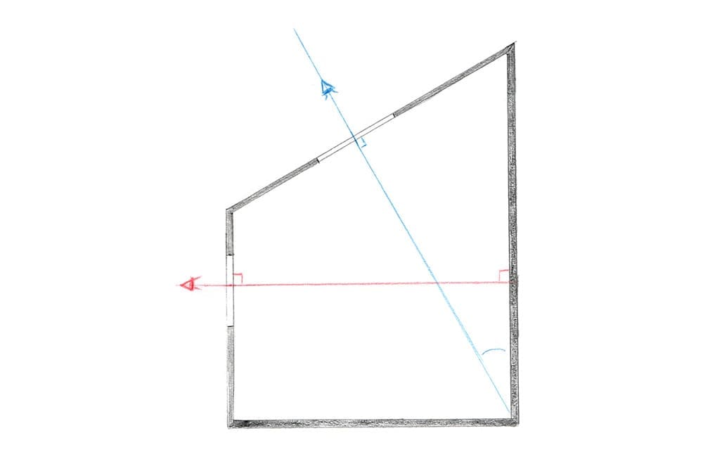 Pour savoir si votre illustration est en perspective à 3 points de fuite ou juste 2, imaginez que ce que vous représentez est dans une boite, et demandez-vous si vous voyez son contenu à travers une fenêtre ou un velux 