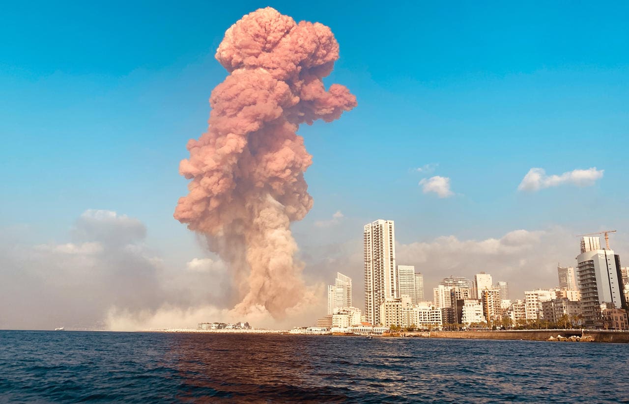 Explosion : nuage de fumée