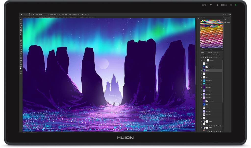 Test : La tablette HUION Kamvas 22 Plus k22plus gamut pic