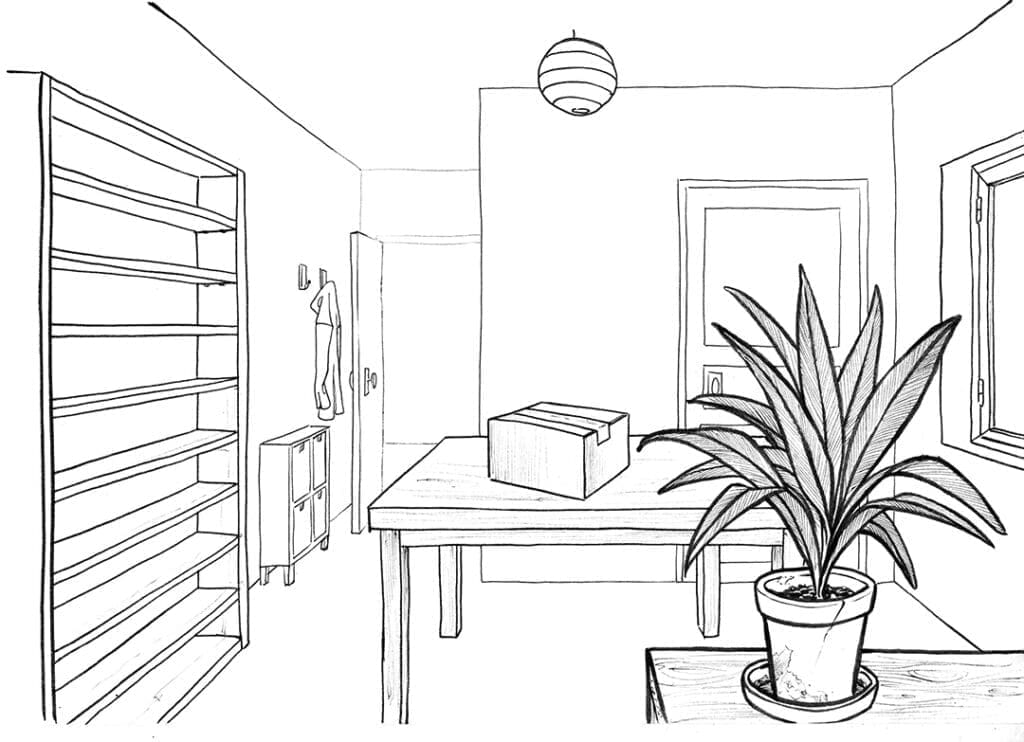 Dessin de décor en perspective : jouer sur le niveau dé détail pour améliorer la profondeur de l'image