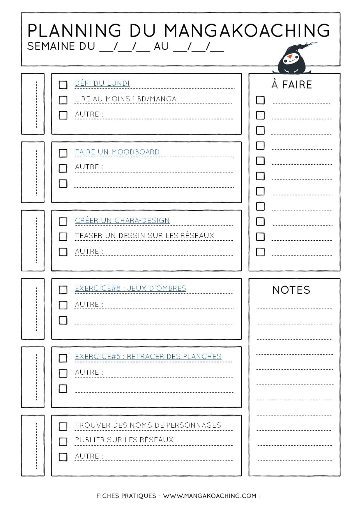 planning de mangakoaching 25