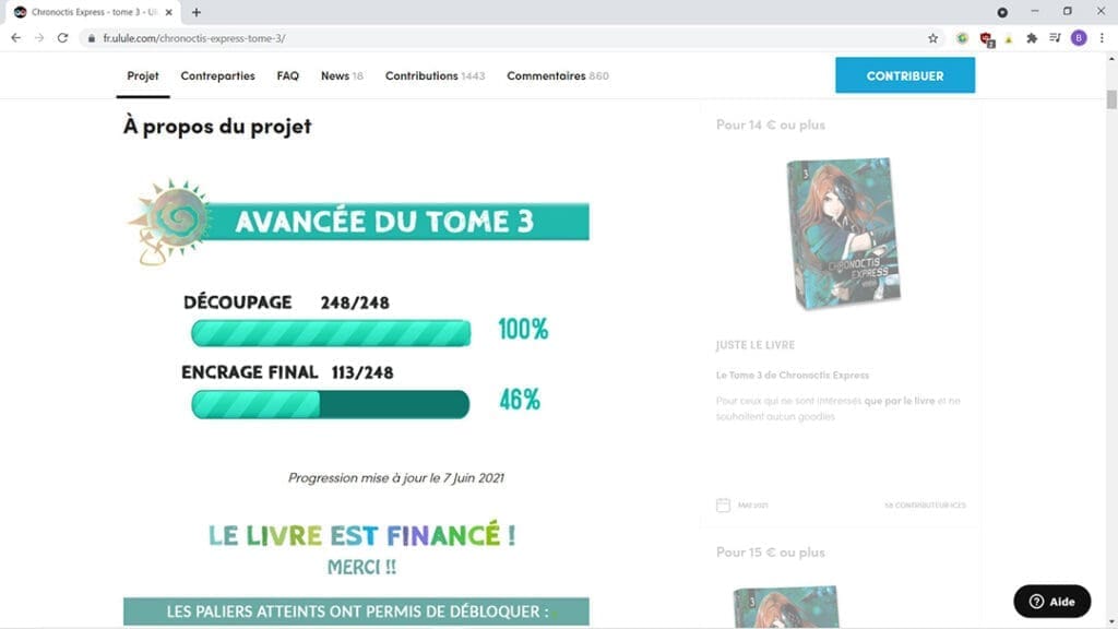 Lancer le financement participatif avant d'avoir terminé le livre : un pari risqué.