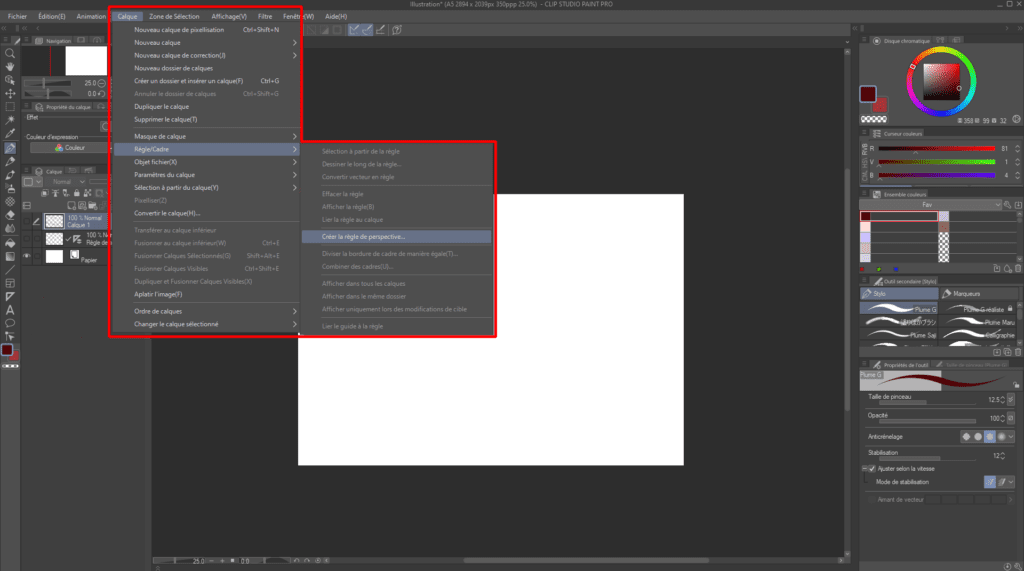 Réaliser un décor en perspective sur CLIP STUDIO PAINT (1 à 3 points de fuite) 0 1