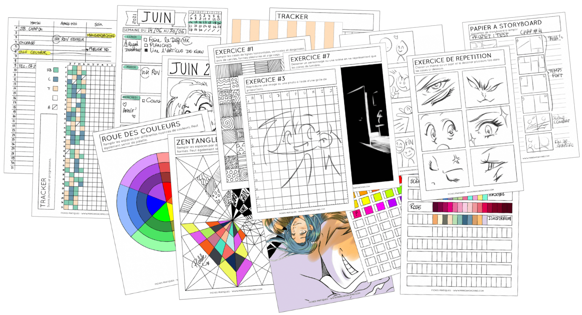 fiches pratiques planning de mangakoaching 