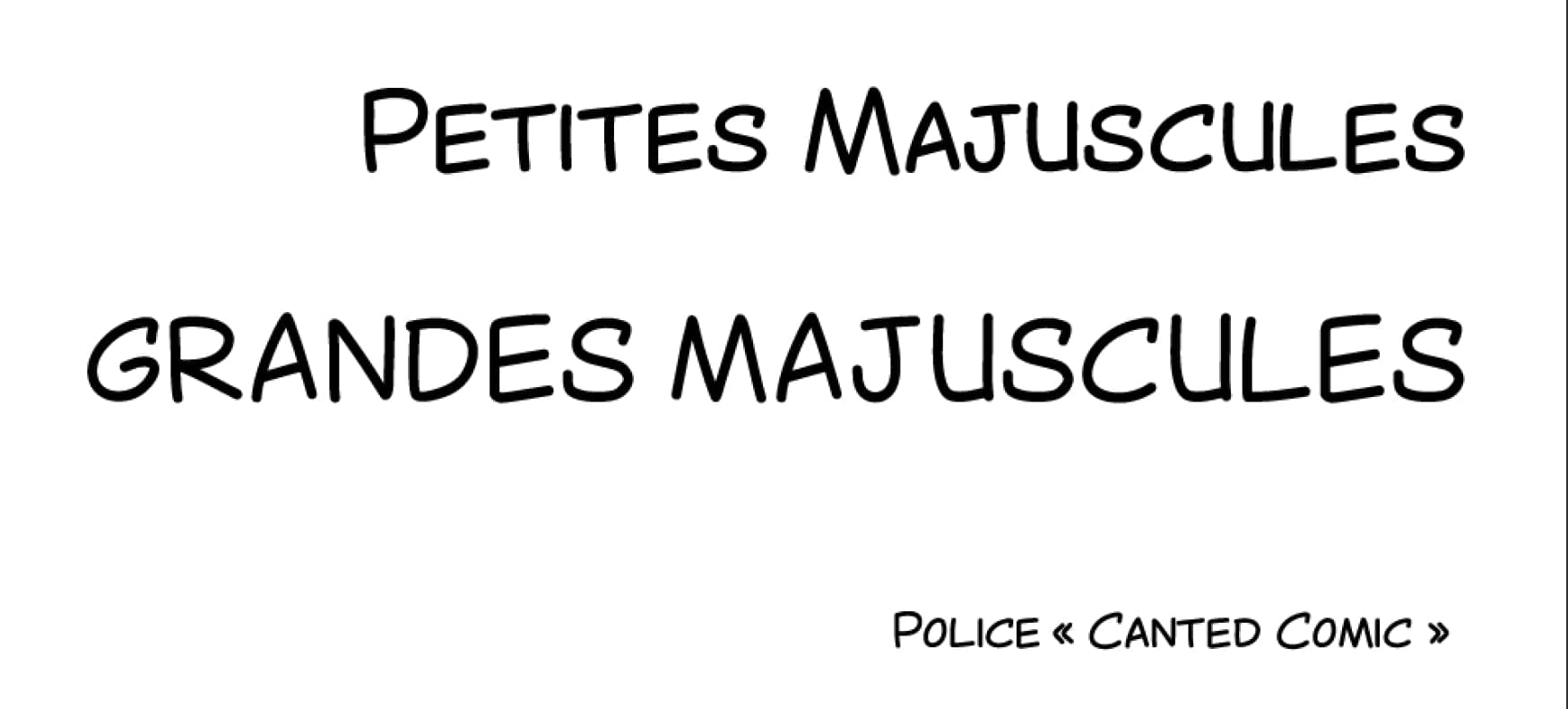 Petites majuscules VS grandes majuscules