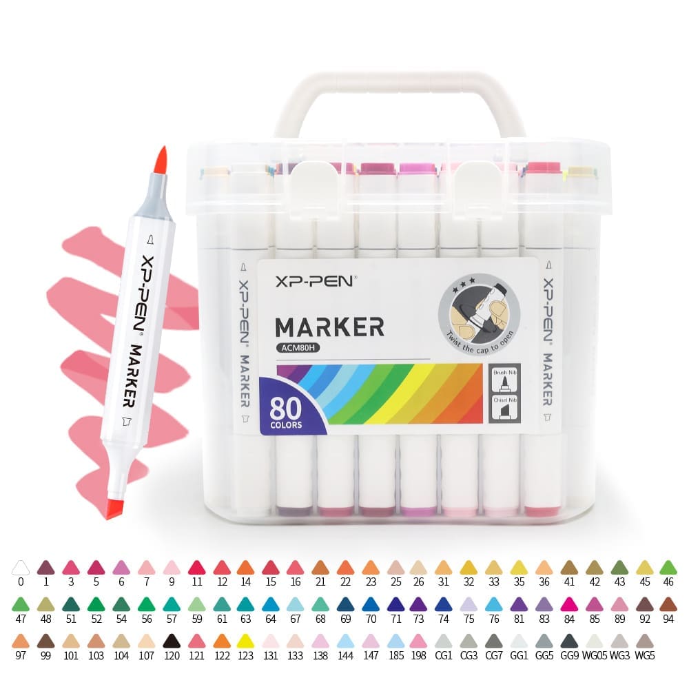 XP-PEN Marker Brush Coffret 80 Couleurs