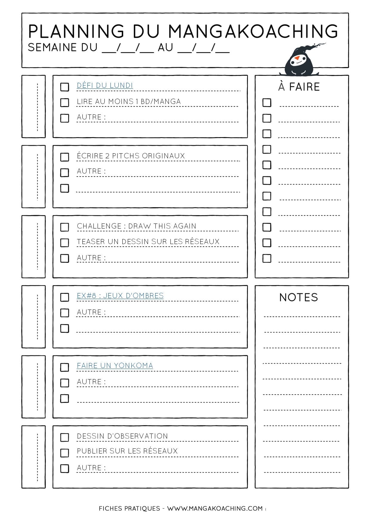 Planning de mangakoaching 54