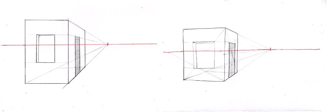 dessiner en perspective à main levée pour gagner du temps.