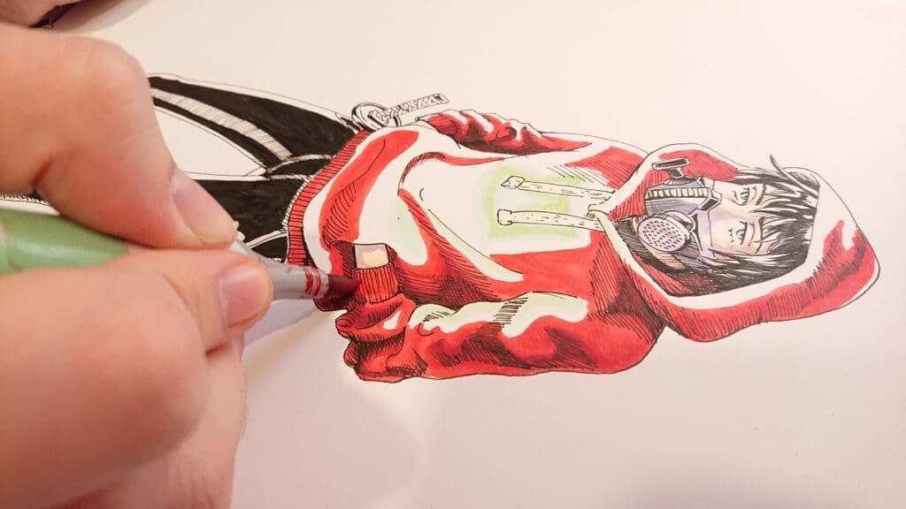 Demo #10 : Chara-design d'un héros pour une couverture de shōnen DSC 7832