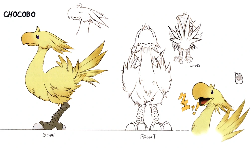 Comprendre les oiseaux pour mieux les dessiner - Dossier Animaux #4 FFIX Chocobo Concept