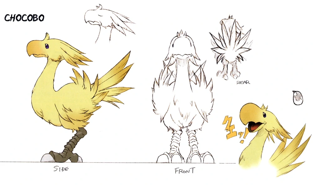 Comment dessiner les oiseaux - Dossier Animaux #4 FFIX Chocobo Concept