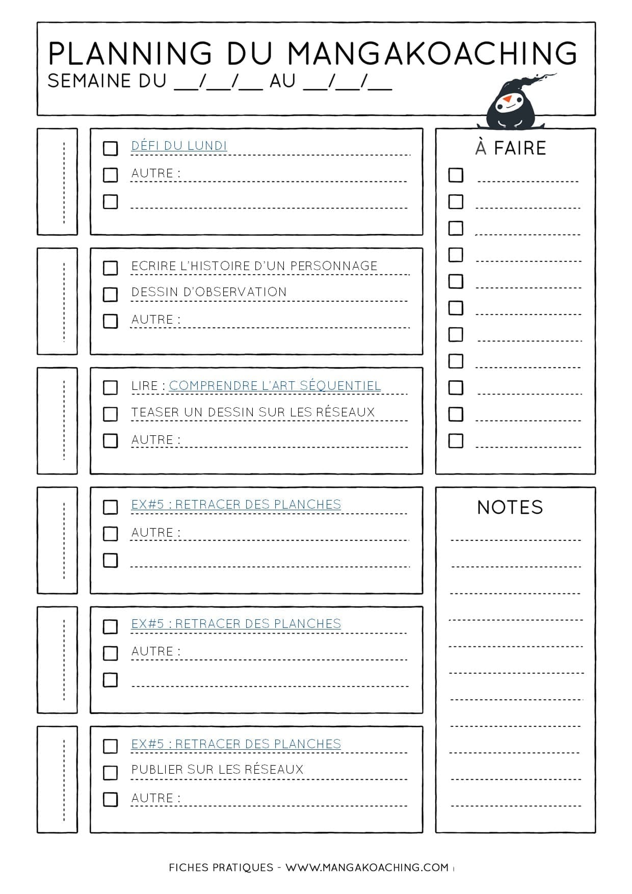 planning de coaching 61