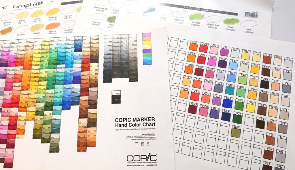 Préparer des palettes de couleur palette couleurs 1