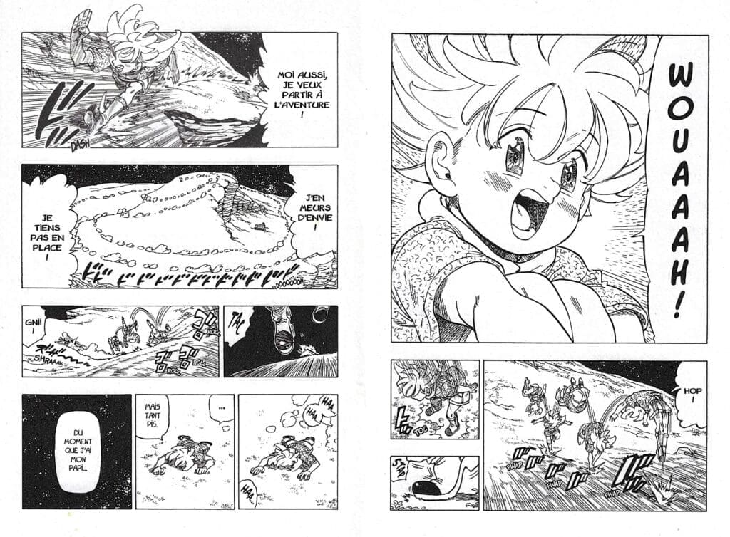 Comment composer une double-page en manga ? Extrait FourKnightsOfTheApocalypse NakabaSUZUKI 04