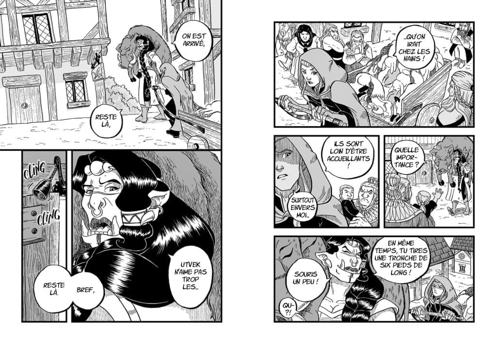 Comment composer une double-page en manga ? Odan mihiraki0203