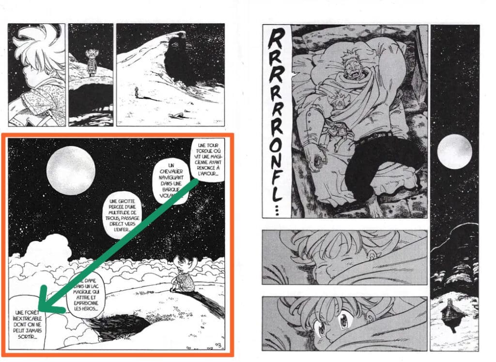 Comment composer une double-page en manga ? mihiraki exemple 1