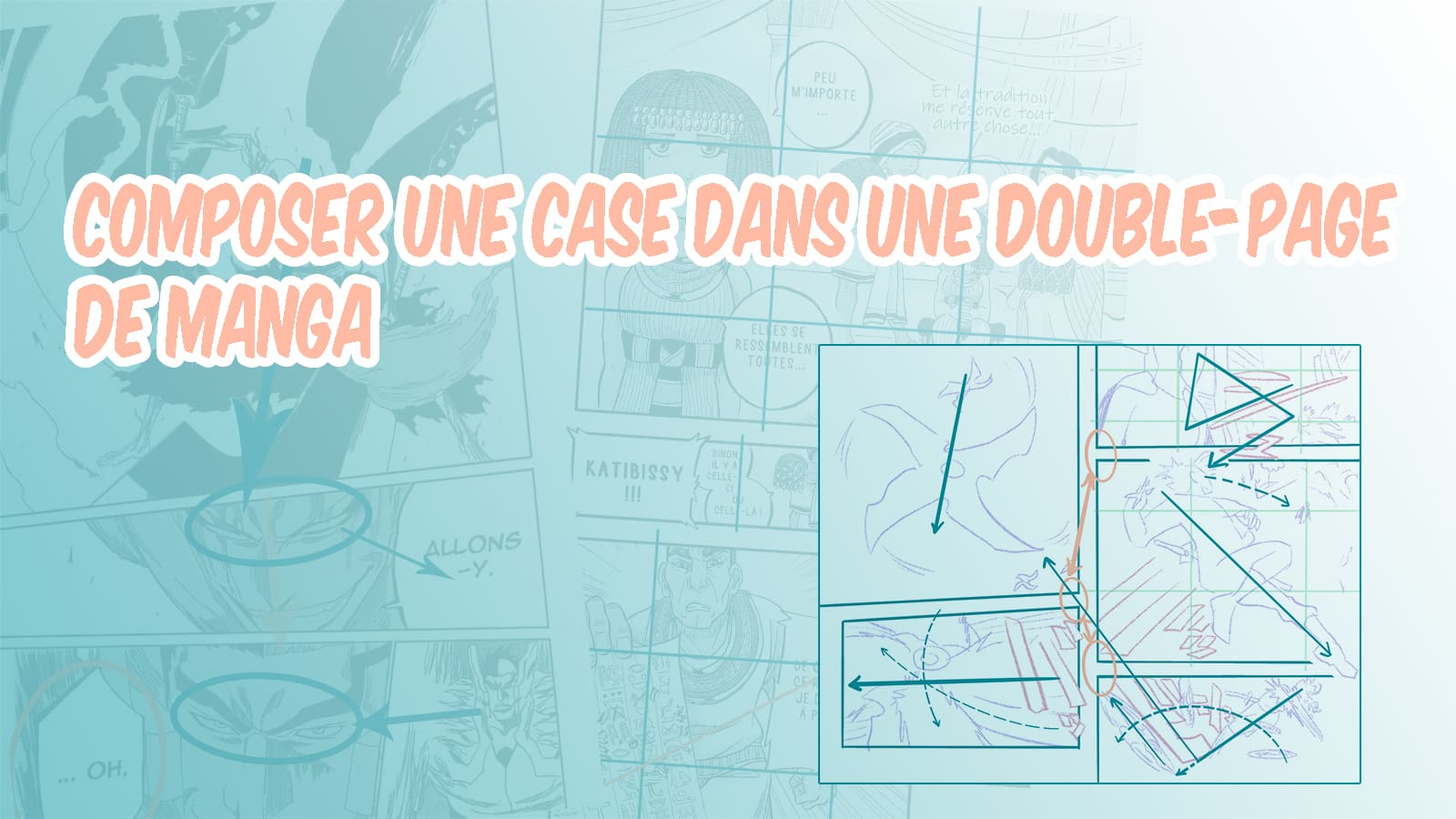 Composition des cases dans une double-page de manga Banniere mihiraki2