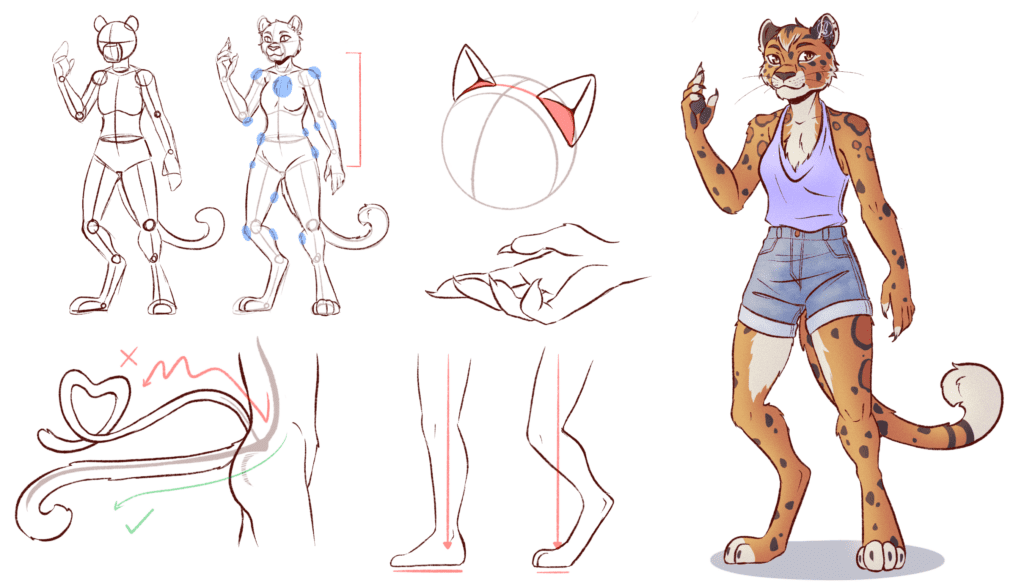 Dessiner des personnages anthropomorphes Illustration sans titre 1