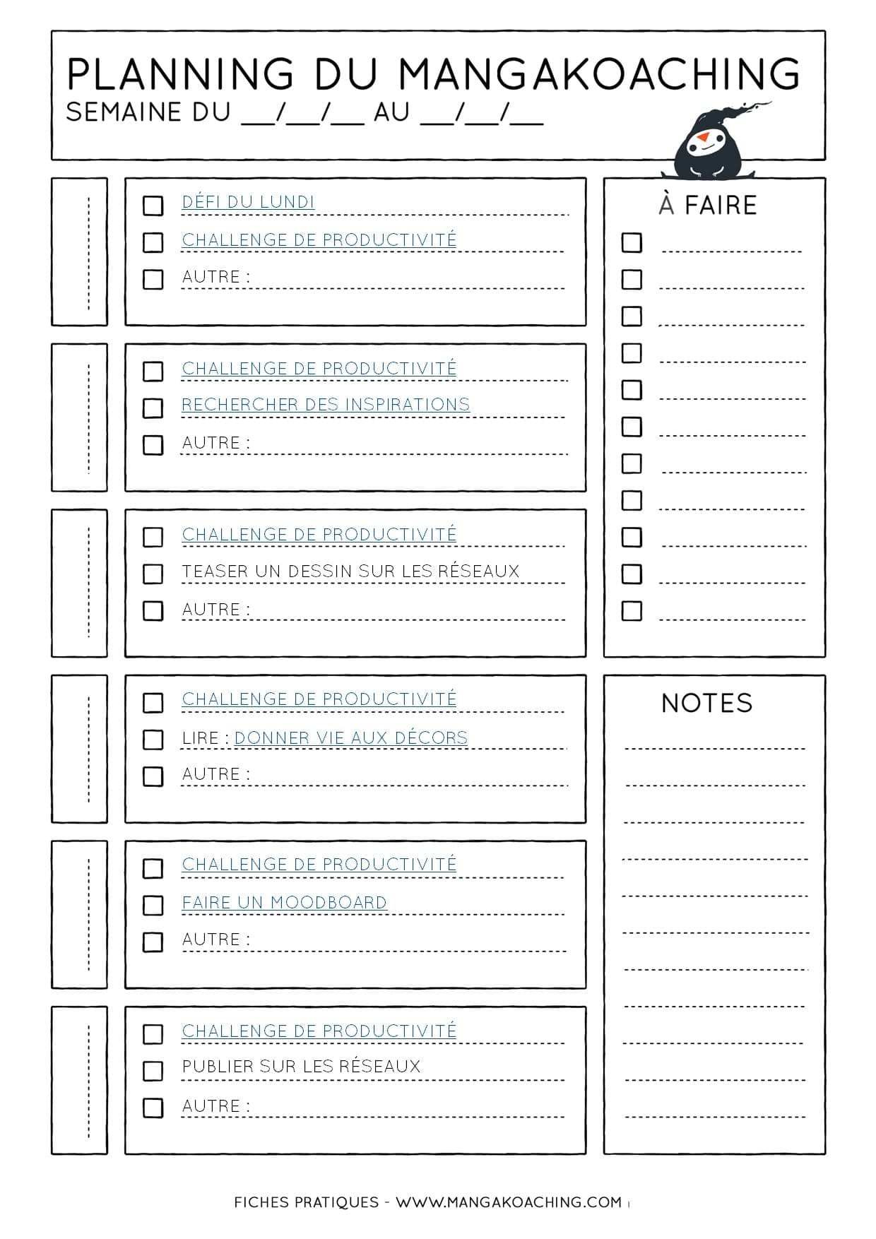 planning de mangakoaching 76