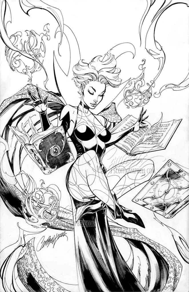 Illustration de couverture de "Strange #1 - Cléa" par J. Scott CAMPBELL