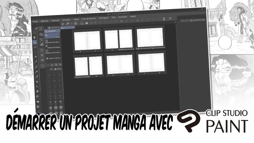Comment démarrer un projet BD/Manga sur CLIP STUDIO PAINT