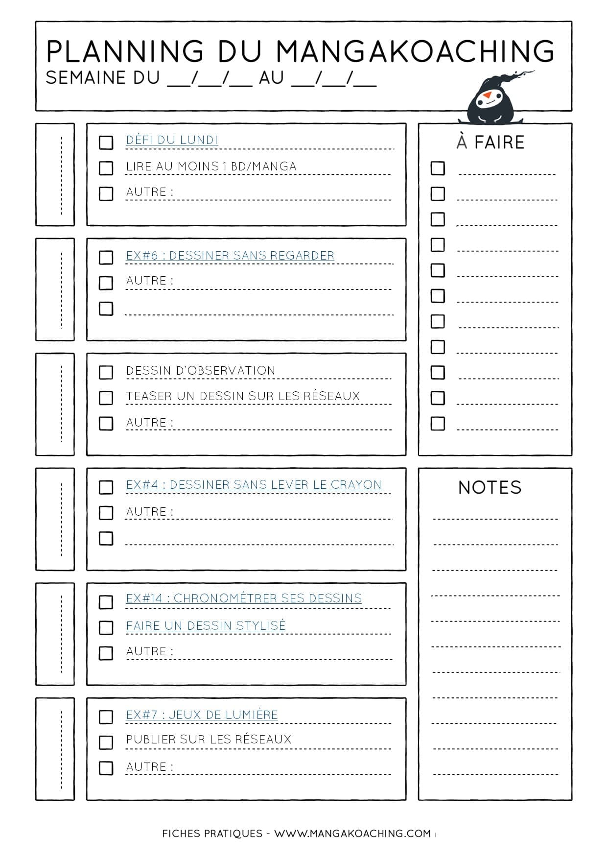 planning de mangakoaching 97