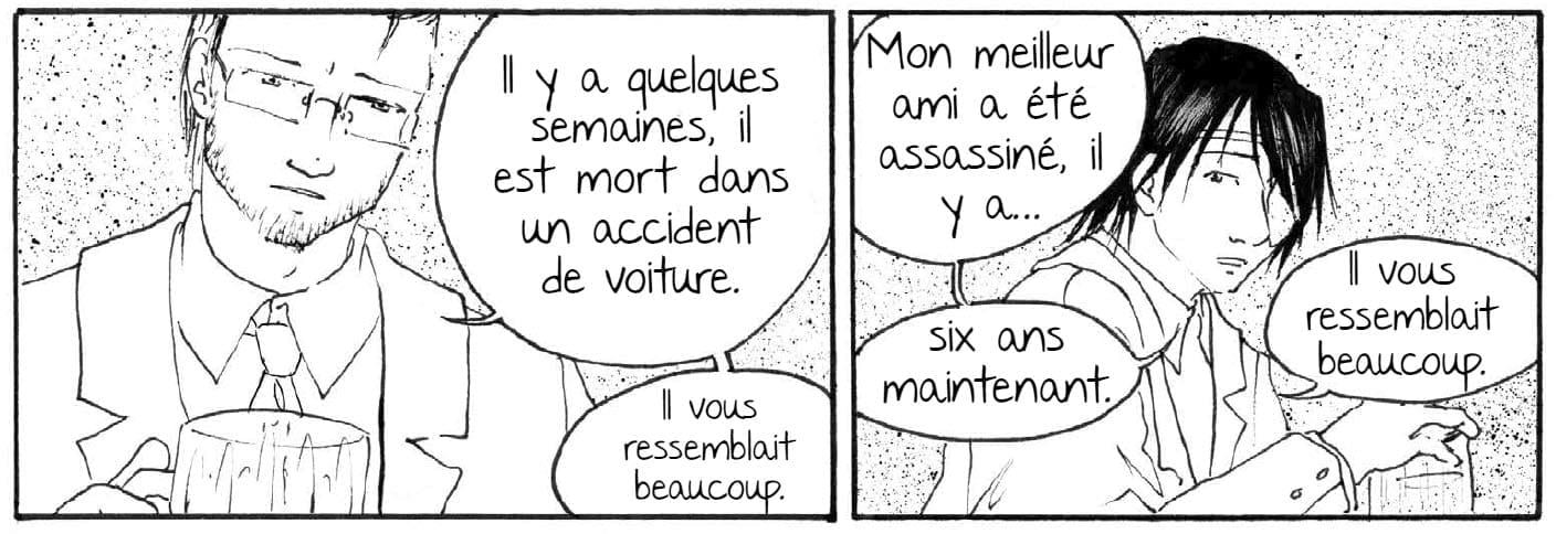 Exemple de bulles de texte excessivement grandes dans une BD.